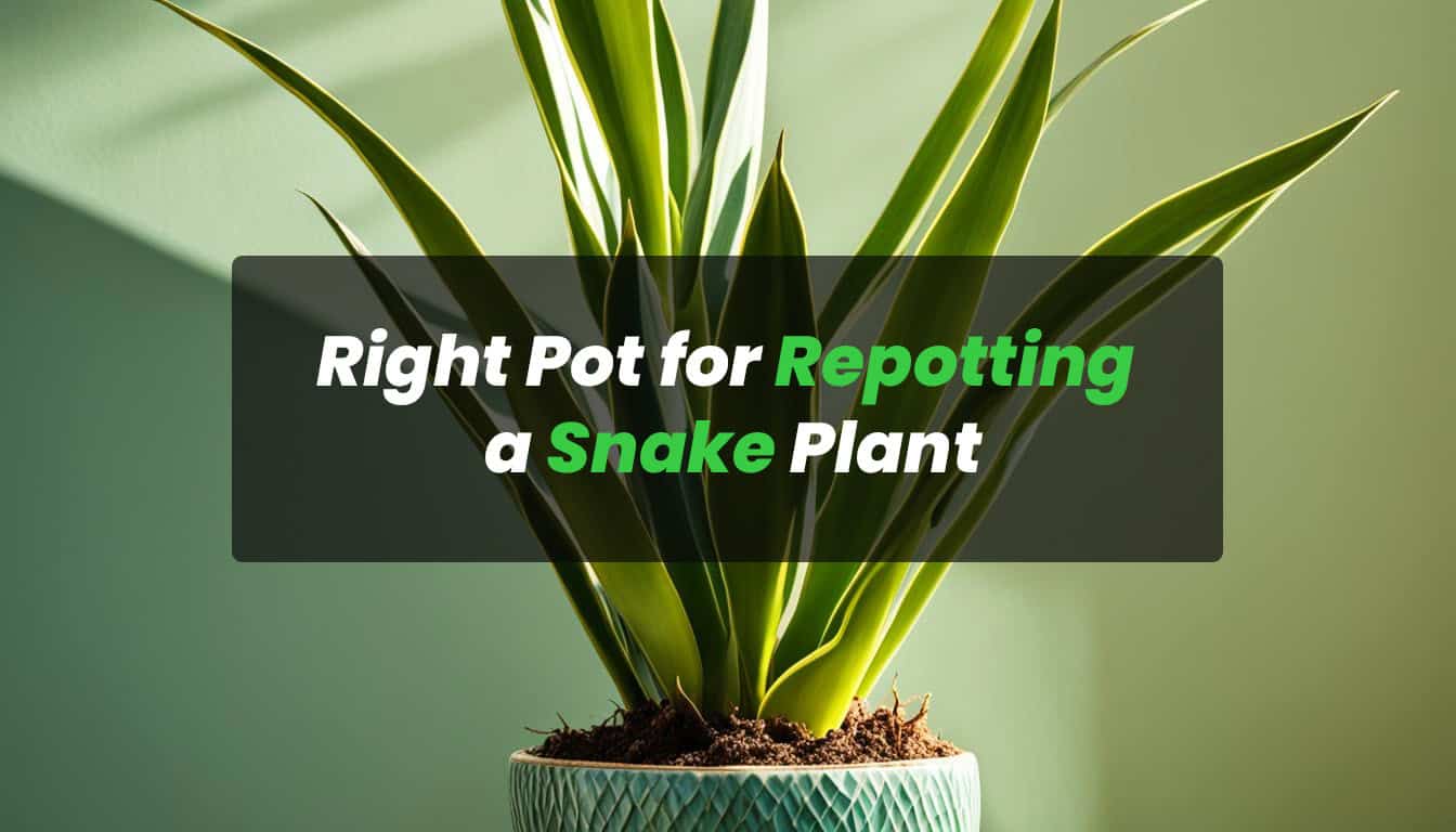 Right Pot for Repotting a Snake Plant