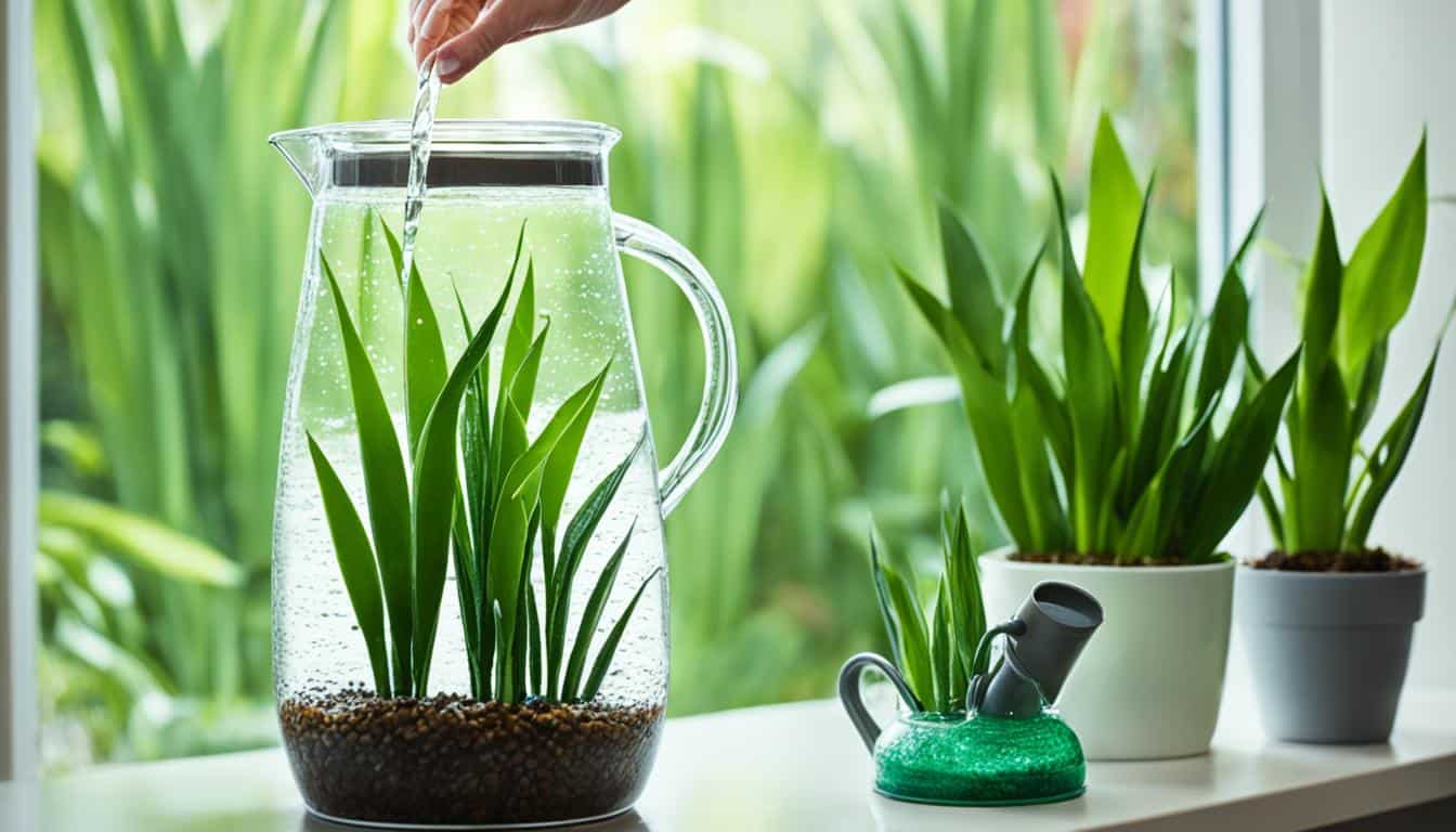 best water for snake plants