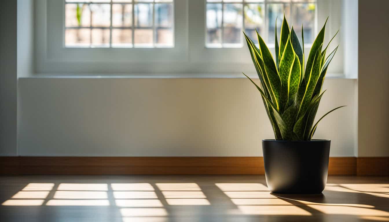 snake plant lighting