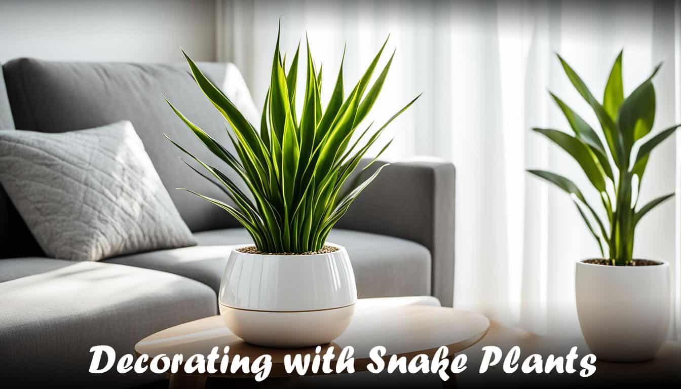 Decorating with Snake Plants