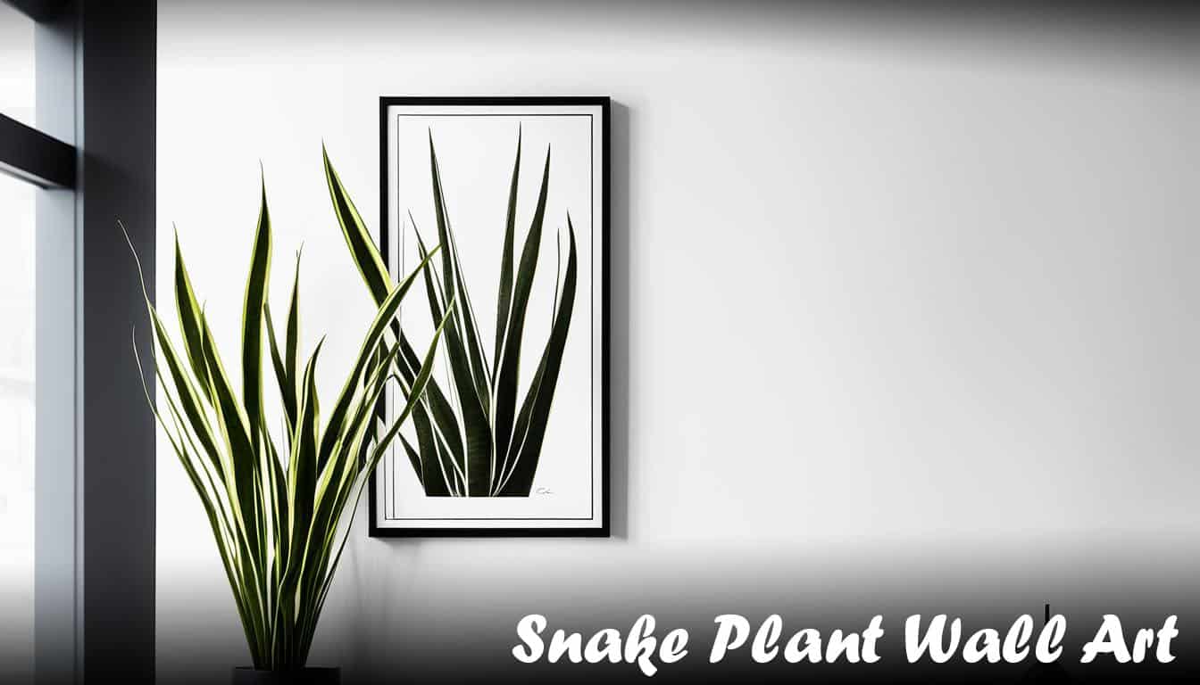 snake plant wall art